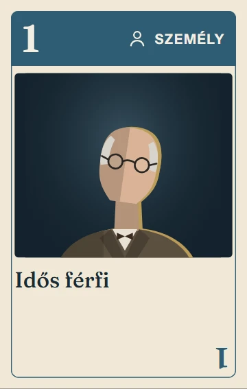 1. Idős férfi – személy