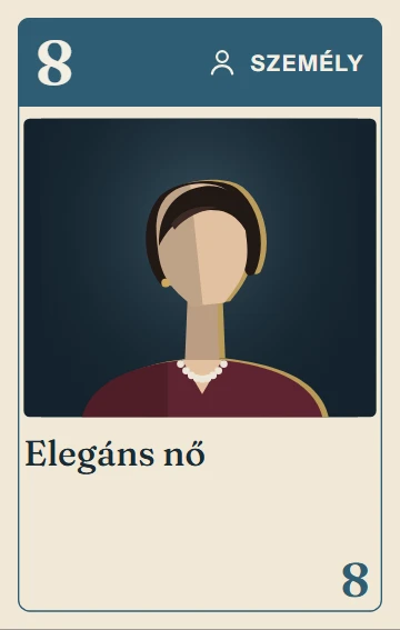 8. Elegáns nő – személy