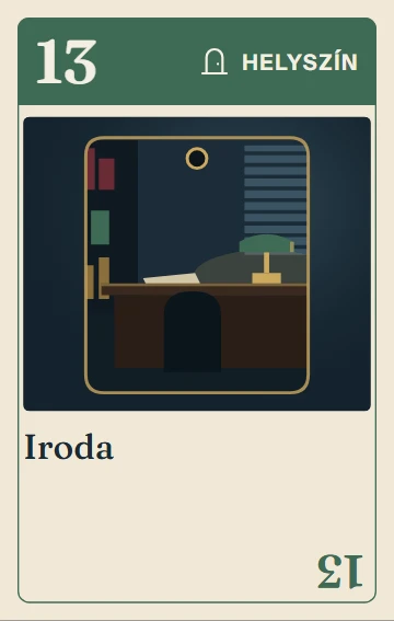 13. Iroda – helyszín