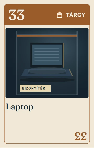 33. Laptop – tárgy