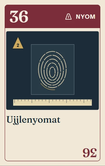 36. Ujjlenyomat – nyom