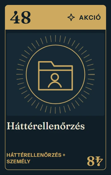 48. Háttérellenőrzés – akció
